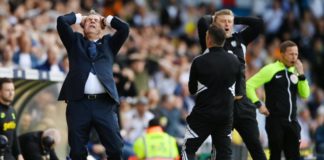 Leeds boss Sam Allardyce could only watch on in anguish as his side succumbed to their 21st league defeat of the season