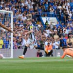 Anthony Gordon opened the scoring in the first half for Newcastle