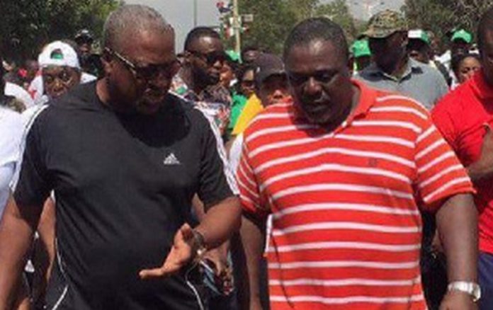 John Dramani Mahama and Koku Anyidoho