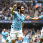 Ilkay Gundogan celebrates during the Premier League match between Manchester City and Leeds United at the Etihad Stadium in Manchester, England, on May 6, 2023. Image credit: Getty Images