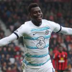 Benoit Badiashile of Chelsea celebrates after scoring their sides second goal during the Premier League match between AFC Bournemouth and Chelsea FC at Vitality Stadium on May 06, 2023 in Bournemouth, England. Image credit: Getty Images