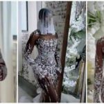 Photos of the wedding dress Credit: @alonuko_bridal