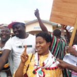 Bill Asamoah with Lawrencia Dziwornu