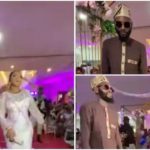 The beautiful couple shows off their dance moves. Photo credit: @goldmynevibes