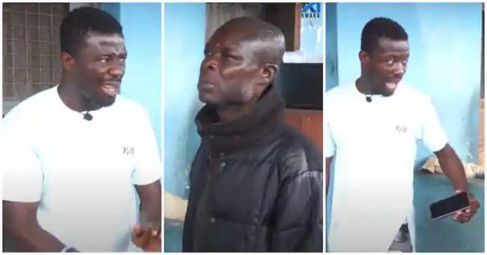 Kwaku Manu (left and right), ex-convict (middle) Photo credit: kwakumanutv