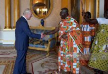 King Charles welcomes Asantehene Osei Tutu source: GettyImages