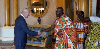 King Charles welcomes Asantehene Osei Tutu source: GettyImages