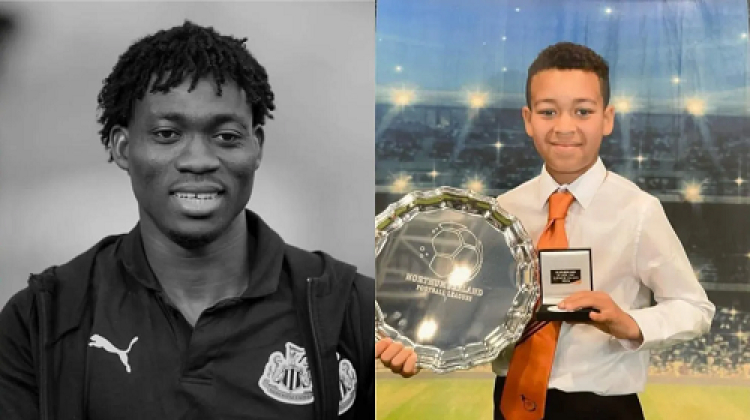 Christian Atsu’s son, honored as player of the year.