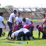 Legon Cities players celebrate