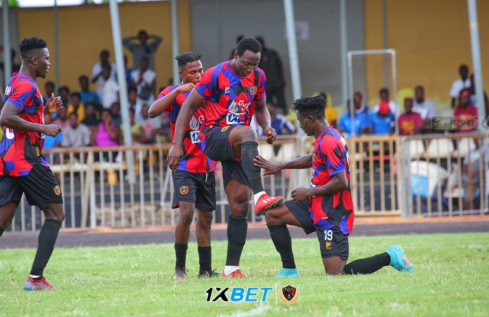 Legon Cities players celebrate