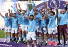 REUTERS - CARL RECINE As Manchester City lifted the trophy, five men were awaiting sentencing for illegally streaming Premier League matches
