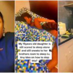 The teenager always goes to her brother's room to sleep. Photo source: @queen_already1