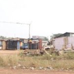 Some of the makeshift structures being occupied by squatters. PICTURE: MAXWELL OCLOO