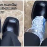 Photos of the hybrid shoes. Credit: @hypelebscg