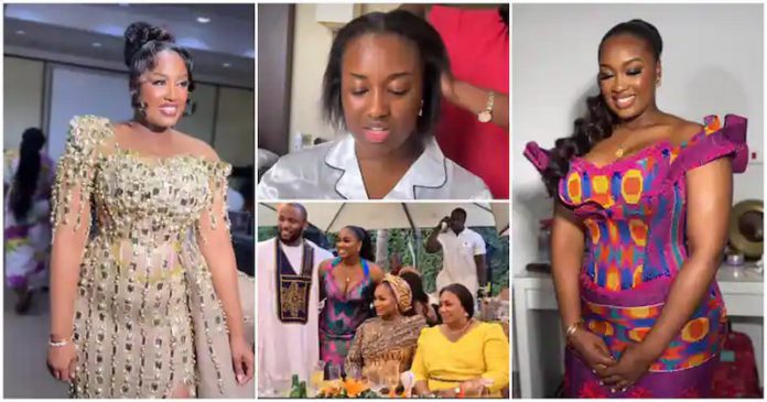 Ghanaian bride Natasha looks stunning in classy dresses. Photo credit: @ani_nessa @mzl4wson