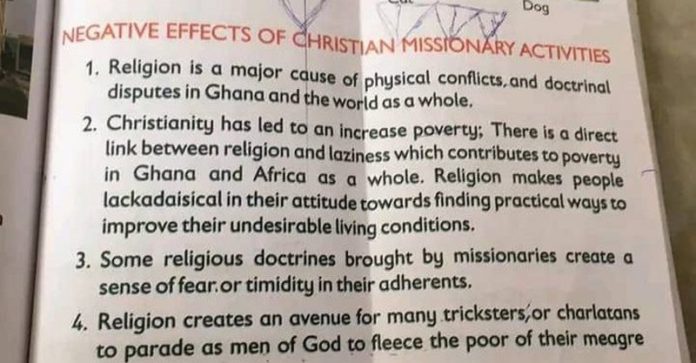 controversial history textbook indicting Christianity