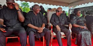 Akufo-Addo, Bawumia, Duffuor attend Philip Basoah’s funeral in Kumawu