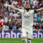 Karim Benzema scored his 354th Real Madrid goal in his final match for the club