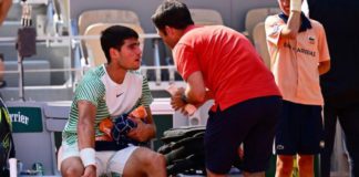 World number one Carlos Alcaraz was playing in his first French Open semi-final