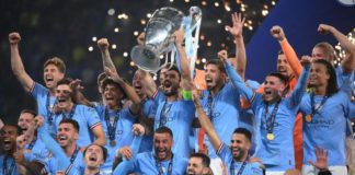 Manchester City won the Champions League for the first time