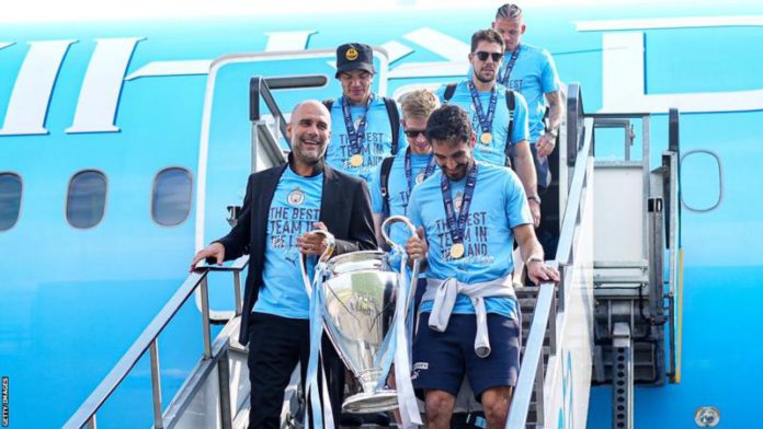Pep Guardiola - holding the Champions League trophy with Ilkay Gundogan - led Manchester City as they won the competition for the first time