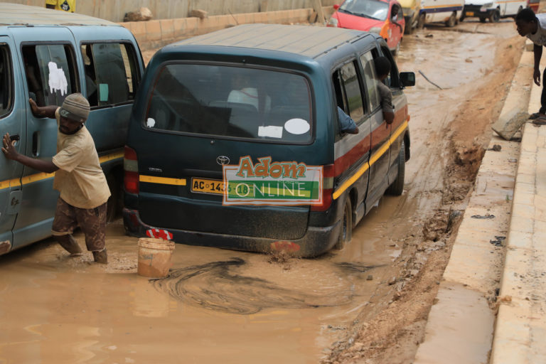‘Manholes, valleys’ on Nungua-Tema road pose threat to motorists [Photos]