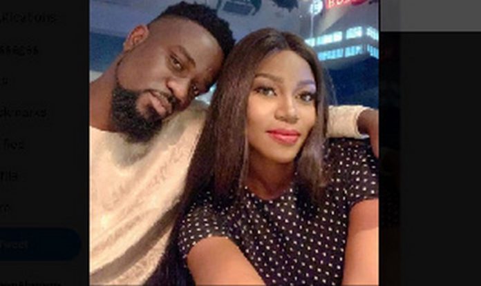 Sarkodie captured with Yvonne Nelson