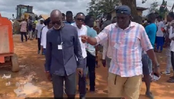 Gabby Asare Otchere-Darko (left) captured in Assin North