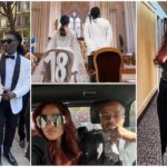 Dede Ayew and his wife Yvonne were guests at France footballer Bafetimbi Gomis Photo source: @andreayew10, @elaliaa