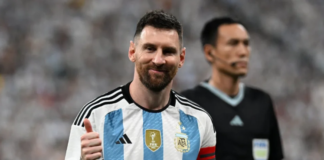 Lionel Messi scores his fastest international goal as Argentina down Australia in Beijing