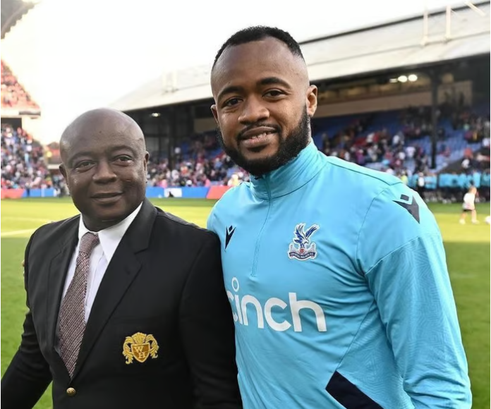 Jordan Ayew and his father, Abedi Pele