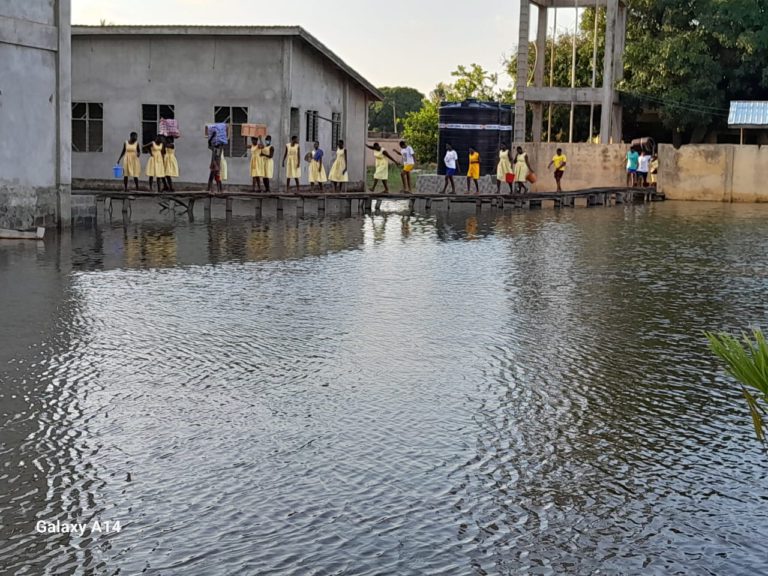 Pregnant women stranded, activities grind to a halt as Agbozome submerges in flood
