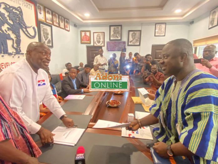 Kwabena Agyepong files nomination