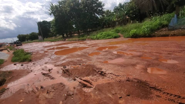 Motorists and residents at Bokankyi angry over bad road