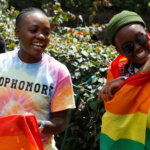 Kenya could follow Uganda as East African nations wage war on LGBT rights Participants react with Pride rainbow flags as they attend the Badilika festival to celebrate the LGBT rights in Nairobi, Kenya, June 11, 2023. REUTERS/Monicah Mwangi