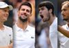 With Sinner, Djokovic, Alcaraz and Medvedev reaching the last four, it is the first time since 2012 that the Wimbledon men's semi-finalists are all in the top eight seeds