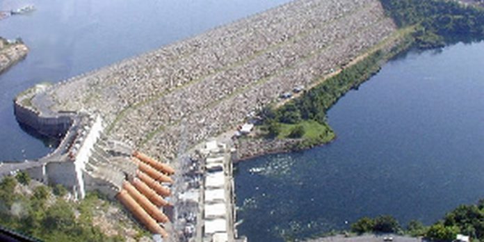 The Akosombo Dam is located on the Volta Lake