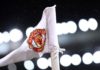 A corner flag is seen with the club badge before for the English Premier League football match between Manchester United and Everton at Old Trafford in Manchester, north west England, on February 6, 2021. - RESTRICTED TO EDITORIAL USE. No use with unautho Image credit: Eurosport