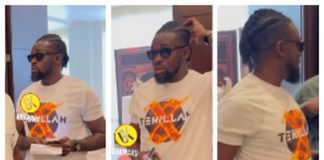 A collage of Isaac Twum-Ampofo at the unveiling of Tehilla X