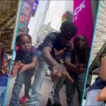 Stonebwoy and his kids in New York City. Image Credit: @jidulaxii @janam.ljr Read more: https://yen.com.gh/entertainment/music/238464-mohammed-kudus-gifts-stonebwoys-kids-ajax-jerseys-video-shows-wearing-tour-dad/