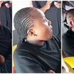 The lady got her hair shaved clean over refusal to pay for stylist's services Credit: @AdvoBarryRoux