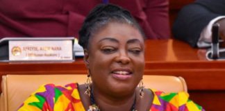 Freda Prempeh as the Minister for Sanitation and Water Resources.