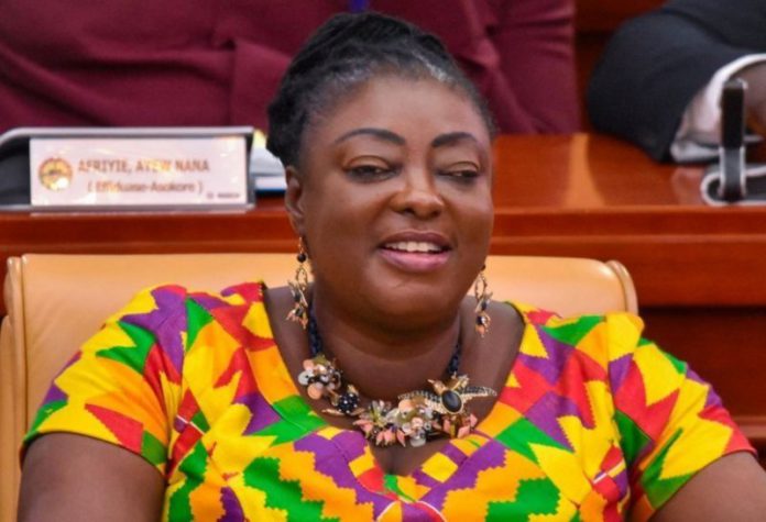 Freda Prempeh as the Minister for Sanitation and Water Resources.