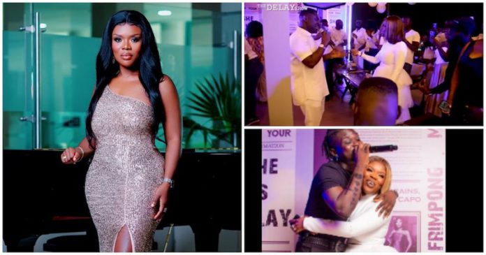 Kuami Eugene, Fameye and Nacee perform at Delay's birthday party Photo credit: @delayghana