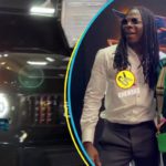 Stonebwoy and his wife ride in a 2023 Registered Mercedes AMG G63. Image Credit: @ghkwaku