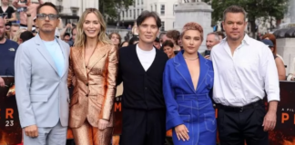 Robert Downey Jr, Emily Blunt, Cillian Murphy, Florence Pugh and Matt Damon attended a London photocall on Wednesday ahead of Thursday's UK premiere of Oppenheimer