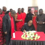 Former Speaker, Second Lady sign Ga Manye's Book of Condolence Graphic