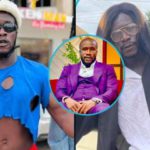 Kumawood star Ras Nene, a.k.a. Dr Likee, rocks a purple suit. Photo credit: @official_ras_nene