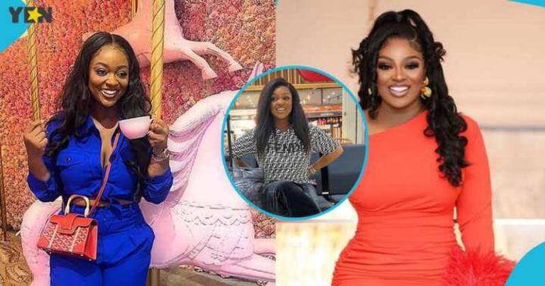 Jackie Appiah travels in style; flaunts hot body, expensive Chanel nylon bag