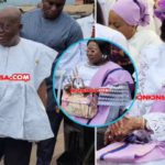 Madame Frema Osei-Opare, Nana Konadu Agyemang Rawling and President Akufo-Addo look classy in white outfits. Photo credit: @nkonkonsa